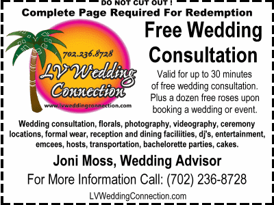 Coupon for Free Wedding Consultation