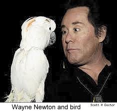 Wayne Newton and bird